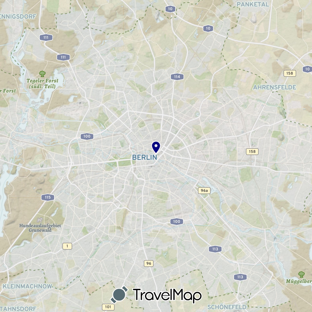 TravelMap itinerary: driving in Germany (Europe)